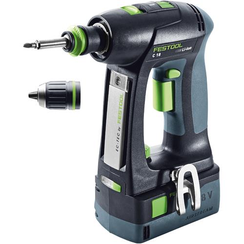 Festool C18 Li 5.2 18V Drill Driver (5.2Ah)