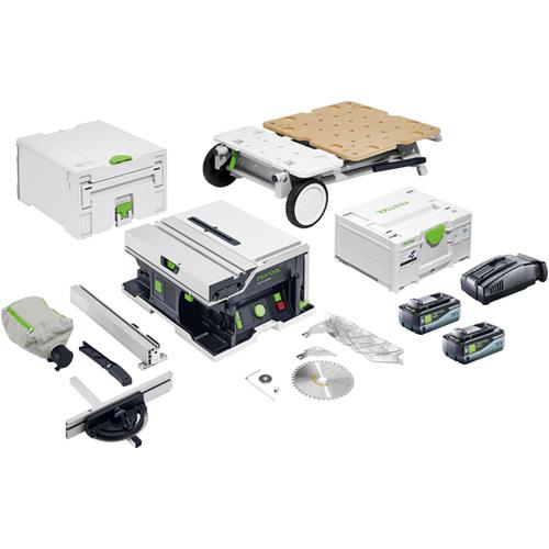 Festool CSCSYS50 18V Table Saw & Underframe Set (2x 8Ah High-power)