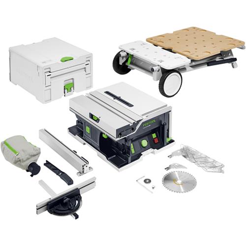 Festool CSCSYS50 18V 168mm Table Saw & Underframe Set (Body)