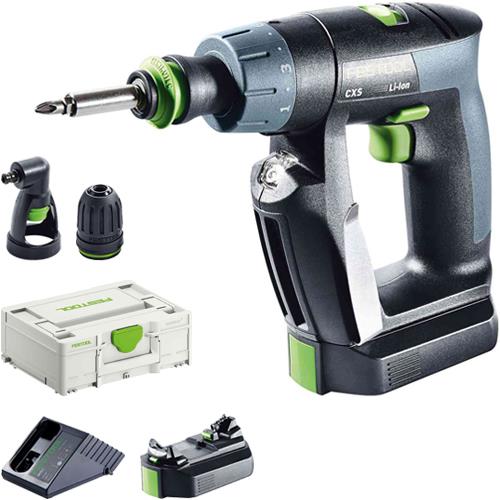 Festool CXS 10.8V Drill Driver Set (2x 2.5Ah)