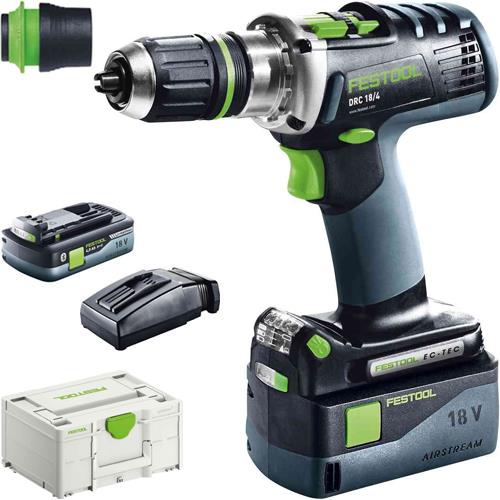 Festool DRC 18/4 18V Drill Driver (1x 4Ah High-power & 1x 5.2Ah)