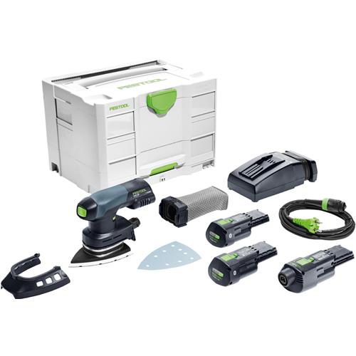 Festool DTSC 400 18V/240V Delta Sander Set (2x 3Ah Bluetooth) 577511