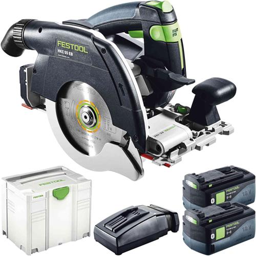 Festool HKC55 18V Circular Saw (2x 5.2Ah)