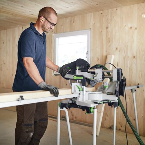 Festool KS120 1600W 260mm Sliding Compound Mitre Saw + Underframe