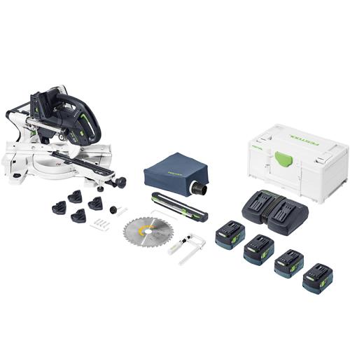 Festool KSC60 18V 216mm Mitre Saw (4x 5Ah)