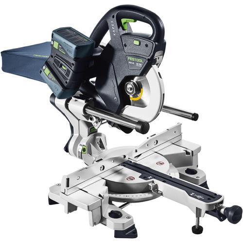 Festool KSC60 18V 216mm Mitre Saw Set (Underframe, 2x 5Ah Bluetooth)