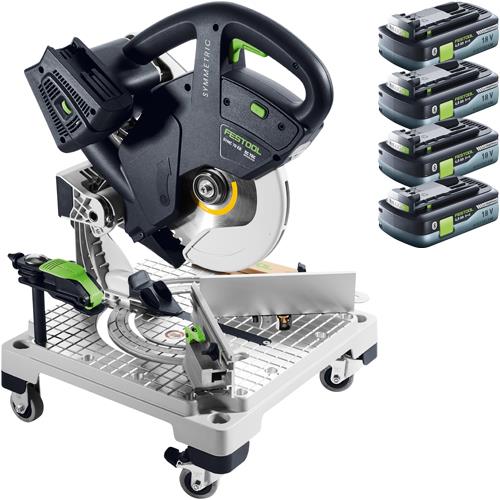 Festool SYMC70 18V 216mm Compound Mitre Saw (4x 4Ah High-power)