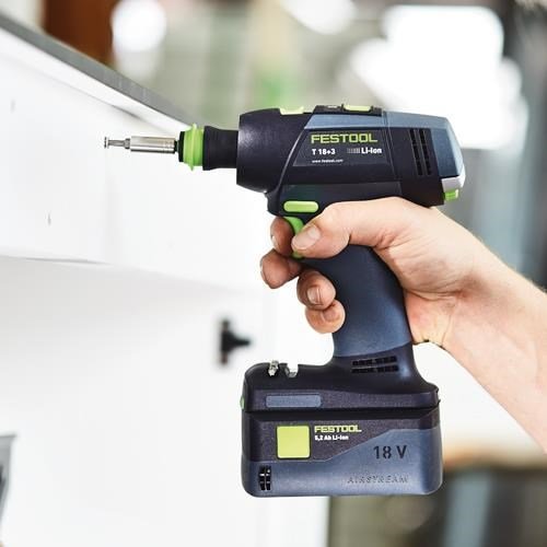 Festool T18+3 18V Brushless Drill Driver Set (2x 5.2Ah, Attachments)