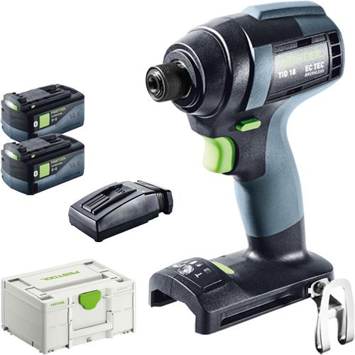 Festool TID 18 18V Brushless Impact Driver (2x 5.2Ah Bluetooth)