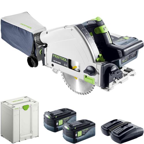 Festool TSC55K 18V Fast-cut Plunge Saw (2x 5Ah)