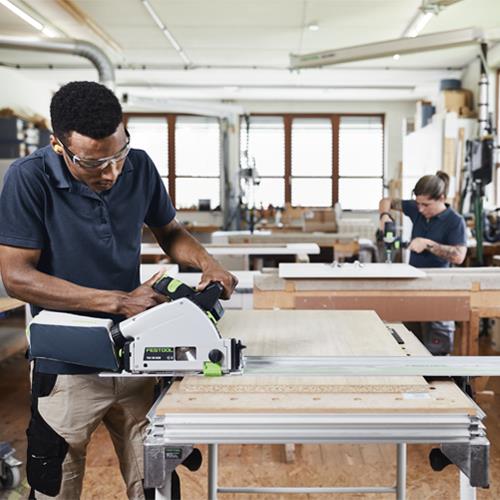 Festool TSC55K 18V Fast-cut Plunge Saw (2x 5Ah, Rail)