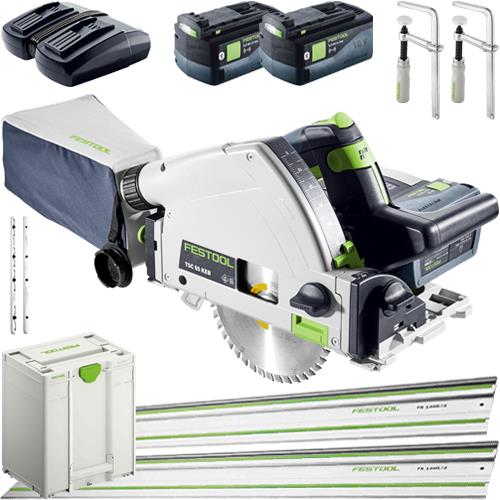 Festool TSC55K 18V Fast-cut Plunge Saw Kit Deal (2x 5Ah Bluetooth)