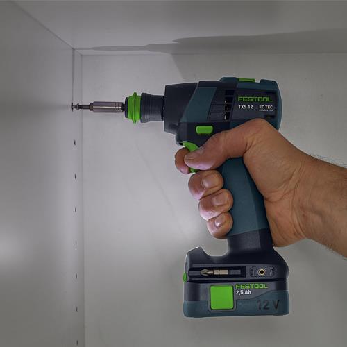 Festool TXS12 12V T-shape Drill Driver (2x 2.5Ah, Accessories)