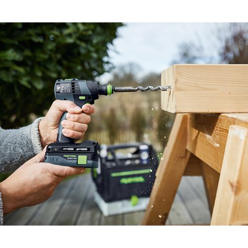 Festool TXS18 18V T-shape Drill Driver (2x 3Ah, Accessories)