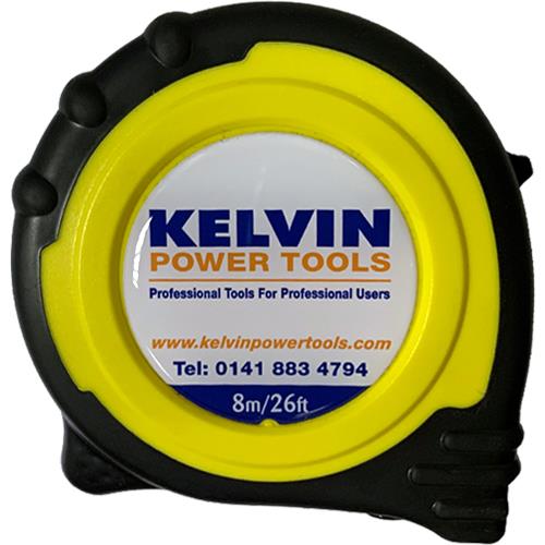 Kelvin Power Tools 8m Tape Measure