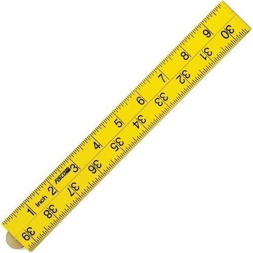 Fisco XFY1ME Yellow ABS Nylon Rule 1m