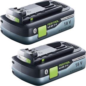 Festool 18V 4Ah Compact Bluetooth Li-HighPower Battery Twin Pack