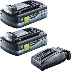 Festool 18V Battery Set: 2x 4Ah Li-HighPower &amp; TCL6 Charger