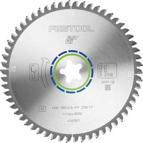 Festool TCT Sawblade 492051 190mm 58 Teeth