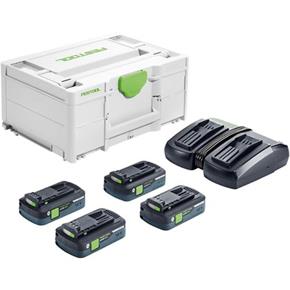Festool Energy Set (4x 18V 4Ah Bluetooth, TCL6 DUO, Systainer)