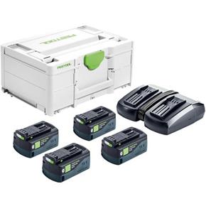 Festool Energy Set (4x 18V 5.2Ah Bluetooth, TCL6 DUO, Systainer)