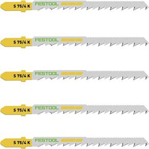 Festool 75mm HCS Curve Cut Jigsaw Blades for Wood (5pk)
