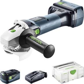 Festool AGC 18 18V 125mm Brushless Grinder (2x 5.2Ah)