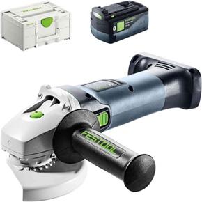 Festool AGC 18 18V 125mm Grinder (Body) *PROMO* with 5Ah Battery