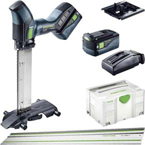 Festool ISC240 18V Insulation Saw SET (2x 5Ah BT, 1.4m Rail)