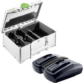 Festool TCL6 DUO 2-bay Rapid Charger &amp; Energy Systainer Set