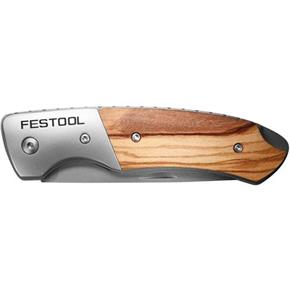 Festool Folding Work Knife with Wooden Handle