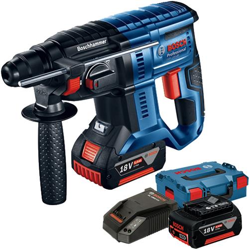Bosch GBH 18V20 18v SDSPlus Hammer Drill (2x 5.0Ah, LBoxx)
