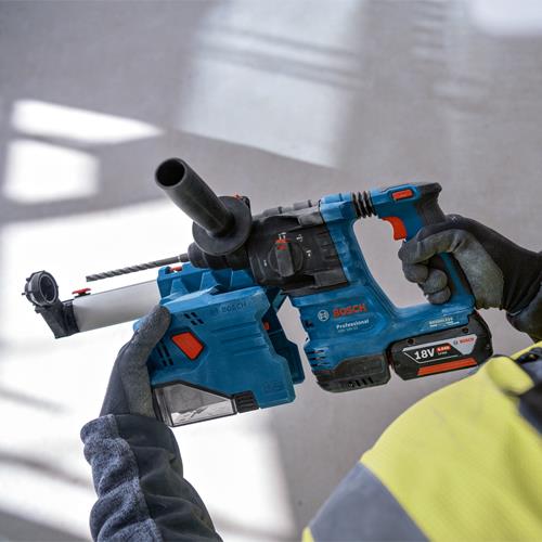 Bosch GBH18V-22 18V 1.9J 22mm SDS Drill (Body, L-Boxx, Dust Extractor)