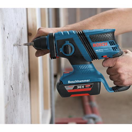 Bosch GBH36V-EC Compact 36V SDS Drill (2x 2Ah, 8pc Bit Set)