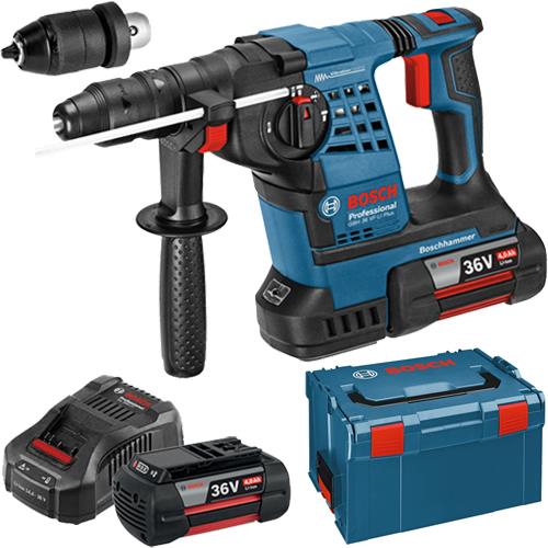 Bosch GBH36VF-Li Plus 36v SDS Drill (2x 4Ah, L-Boxx)