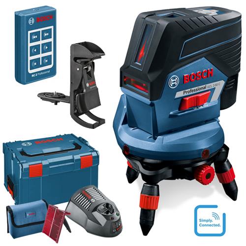 Bosch GCL2-50C 12V Combi Laser + RC2 + RM3 Rotating Mount Kit