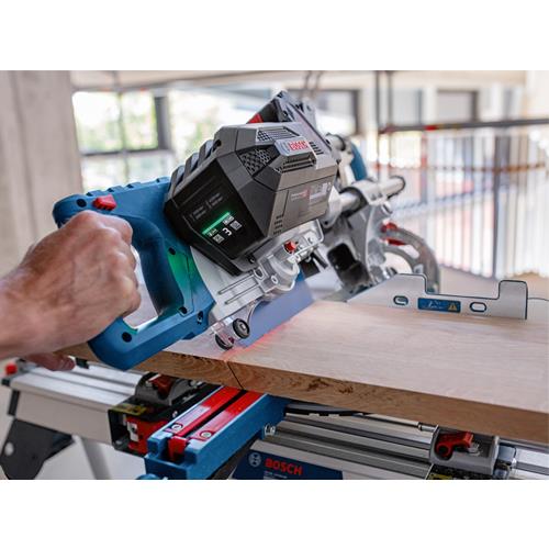 Bosch GCM18V-216DC 18V BITURBO Dual-bevel Mitre Saw (2x 12Ah ProCore)