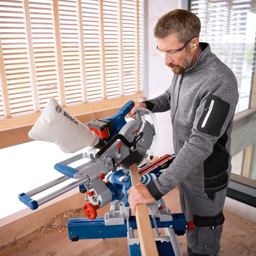 Bosch GCM18V-254D 18V BITURBO Dual-bevel Mitre Saw (2x 8Ah ProCore)