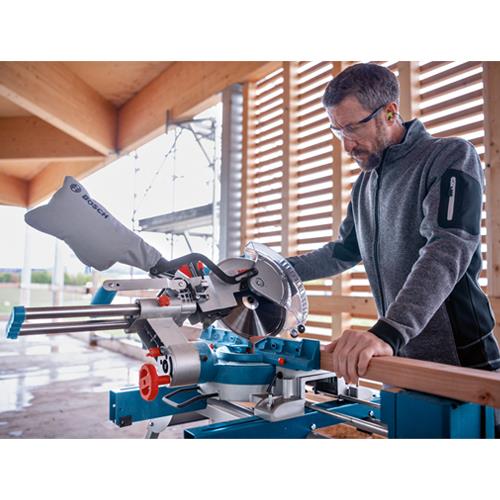 Bosch GCM18V-254D 18V BITURBO Dual-bevel Mitre Saw (2x 8Ah ProCore)