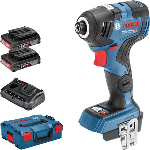 Bosch GDR 18V-200 C 18V Brushless Impact Driver (2x 2Ah)