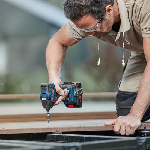 Bosch GDR 18V200 C 18V Brushless Impact Driver with 2x 2Ah Batteries