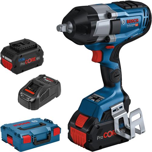 Bosch GDS 18V-1000 18V 1/2" BITURBO Impact Wrench (2x 5.5Ah ProCore)