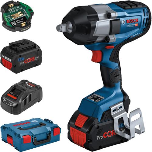 Bosch GDS18V-1000C 18V BITURBO 1/2" Impact Wrench (2x 8Ah ProCore)