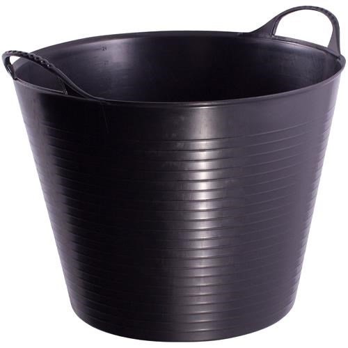 Black Large Gorilla Tub 38 Litre Flexible Builders' Bucket (SP42)