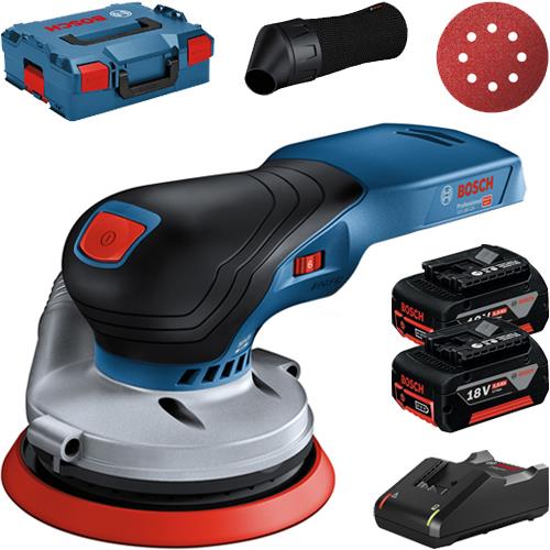 Bosch GEX 18V-125 18V Random Orbit Sander (2x 5Ah)