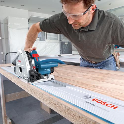 Bosch GKT55GCE Plunge Saw + Rail Kit