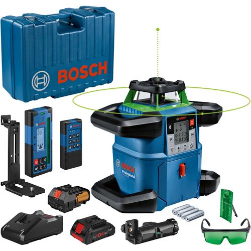 Bosch GRL650CHVG 18V 650m Green Rotating Laser (1x 4Ah ProCore)