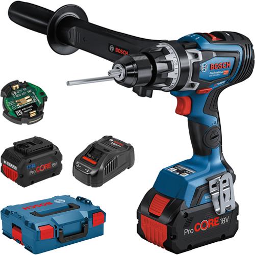 Bosch GSB 18V-150 C 18V BITURBO Combi Drill (2x 8Ah ProCore)