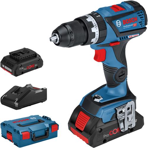 Bosch GSB18V-60C 18V Brushless Combi Drill (2x 4Ah ProCore)