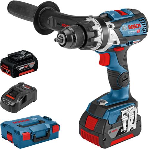 Bosch GSB18V-85C 18V Combi Drill (L-Boxx, 2x 5Ah)